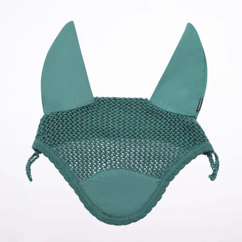 Weatherbeeta Prime Ear Bonnet Green features two upright ear covers for noise reduction.