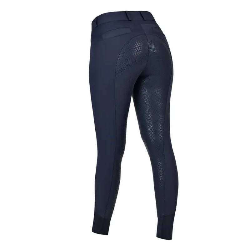 Weatherbeeta Duet Full Seat Breeches Ink with textured silicone grip, shown from the back.