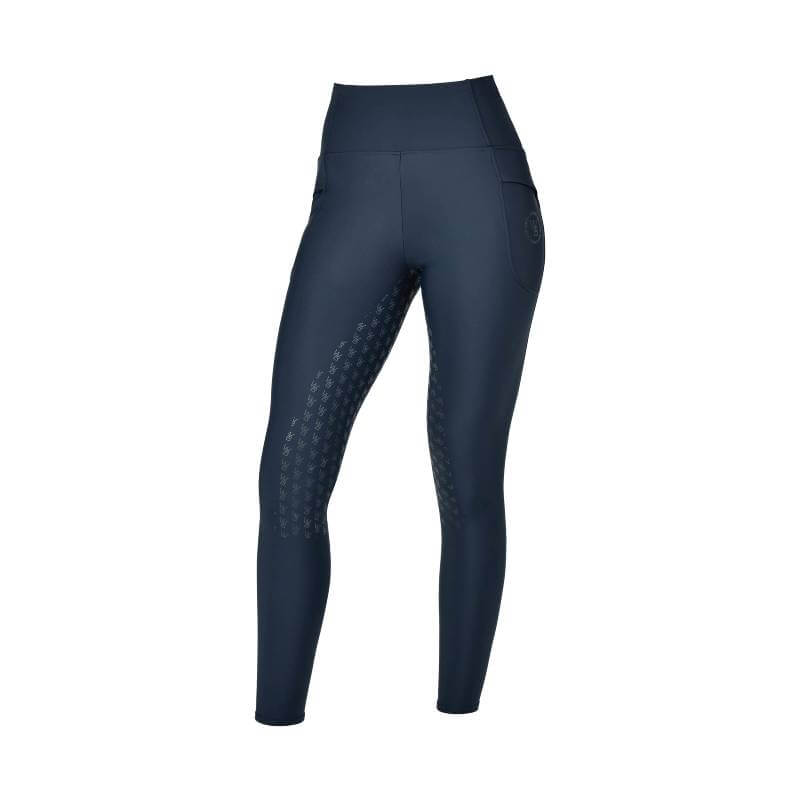 Weatherbeeta Thermal Riding Tights Sky Captain Ladies: thermal, textured, pocket, full seat grip.