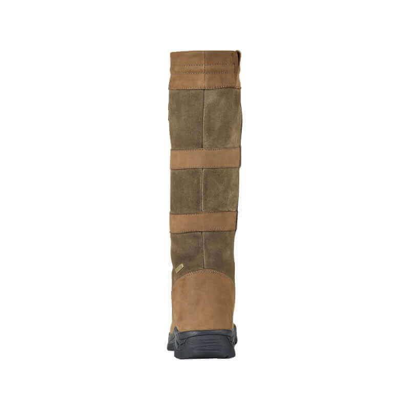 Dublin River Boots IV Dark Brown, shown from the back, featuring suede and leather panels.