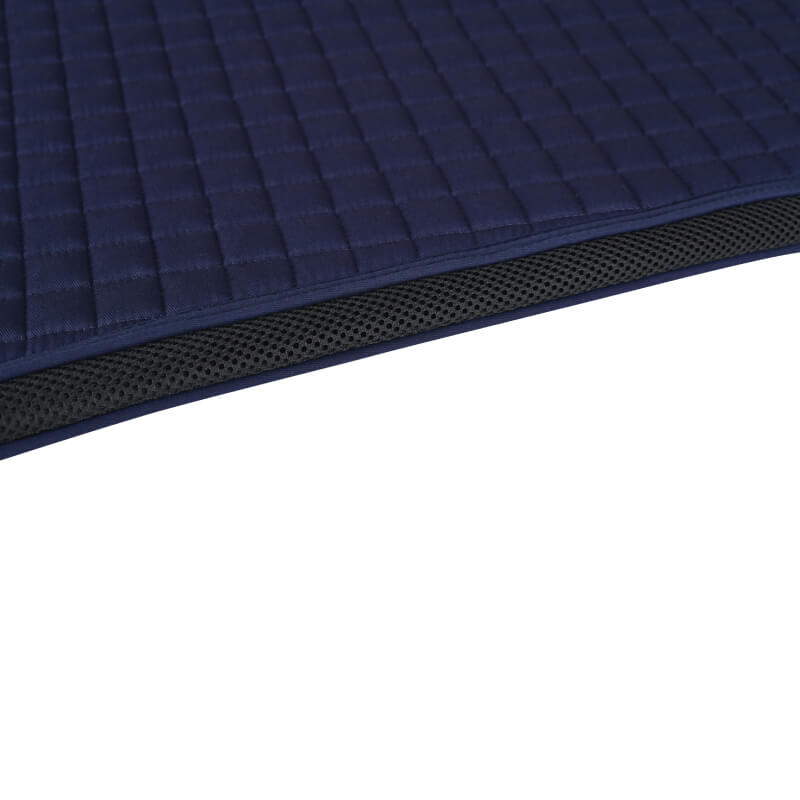 Close-up of Weatherbeeta Prime Air-Tec All Purpose Saddle Pad in navy with mesh edge.