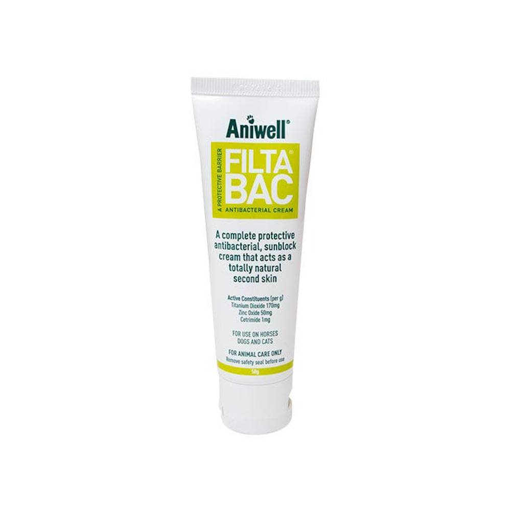 Aniwell Filtabac antibacterial skin protection cream for pets.