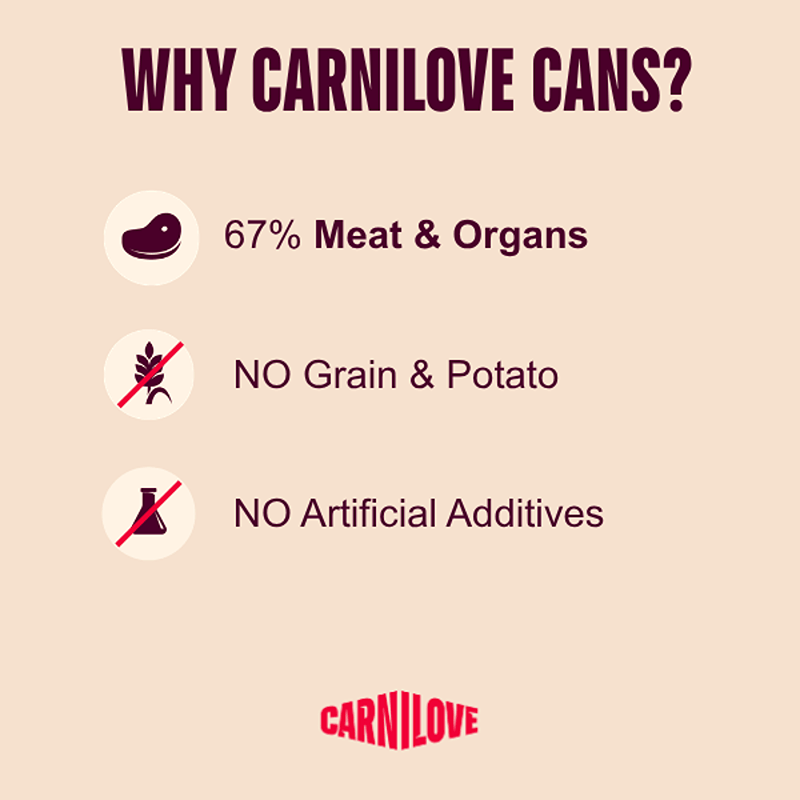 Carnilove Turkey, Reindeer & Wild Boar 400g: 67% meat, grain-free, no potato or artificial additives.