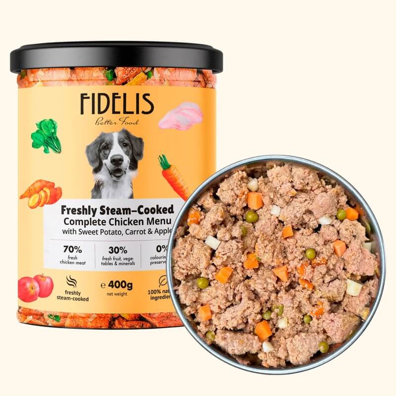 Fidelis Fresh Menu - Chicken with Sweet Potato, Carrot and Apple 6x400g
