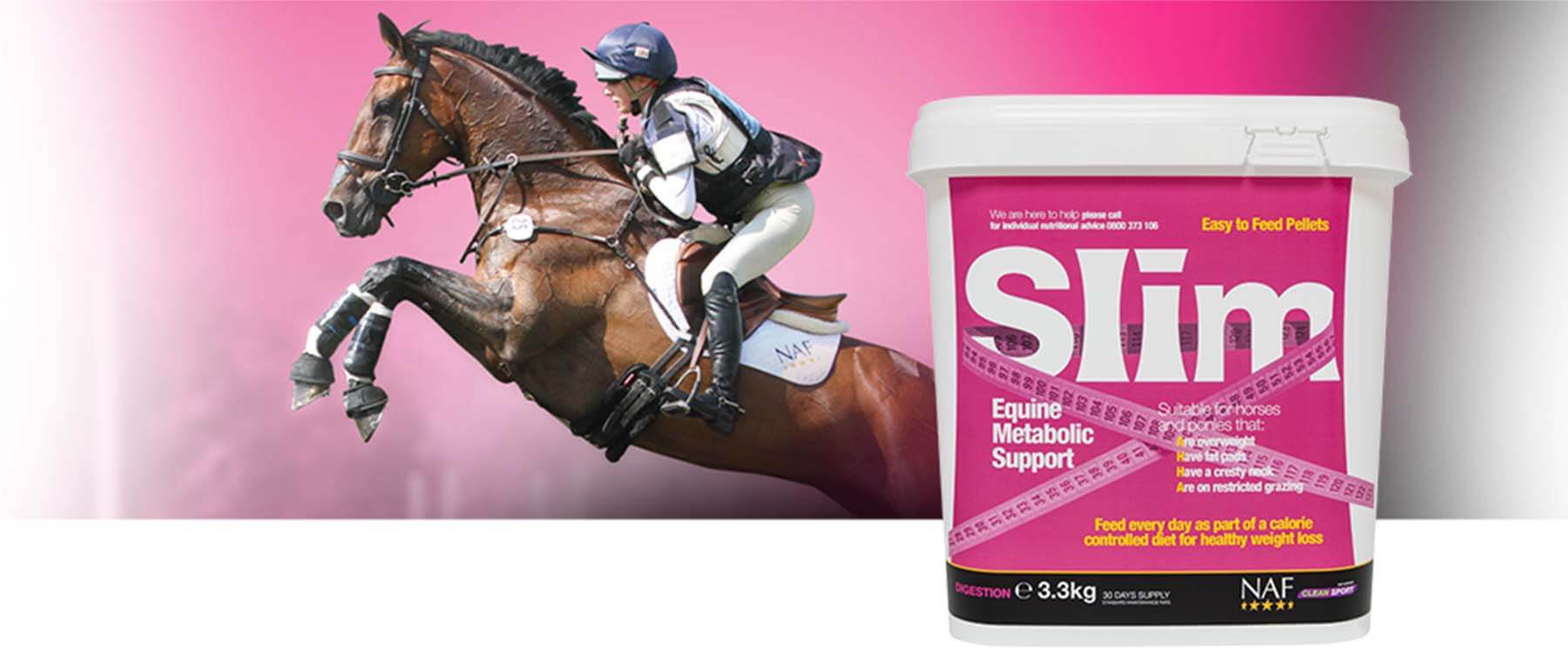 Slim down your horse with NAF Slim Pet n Pony Helen Best