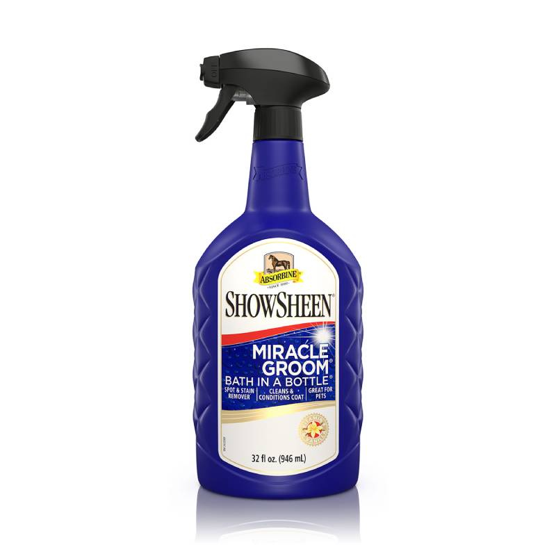 Absorbine Miracle Groom 946ml is a 5-in-1 pet grooming formula from Absorbine.