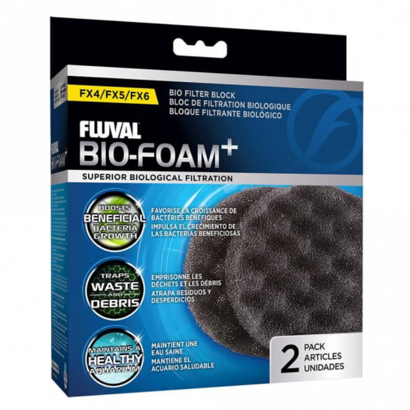 Fluval FX5/FX6 Bio Foam 2 Pack by Fluval includes two bio foam pads.