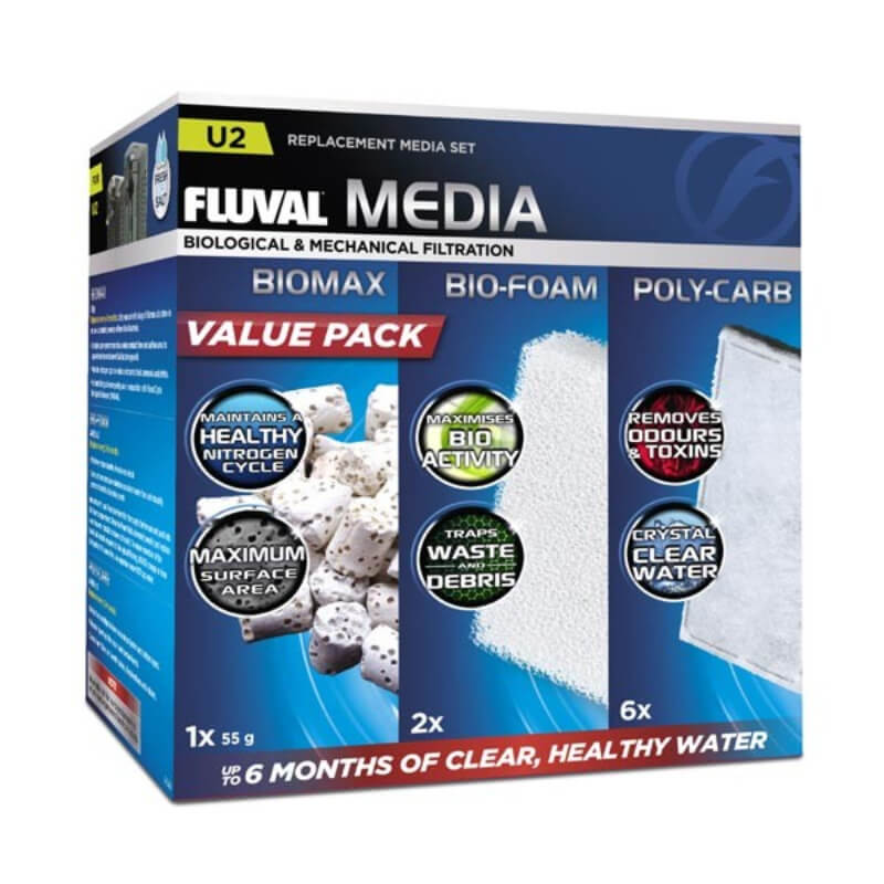 Fluval U2 Media Value Pack by Fluval offers superior filtration for your aquarium.