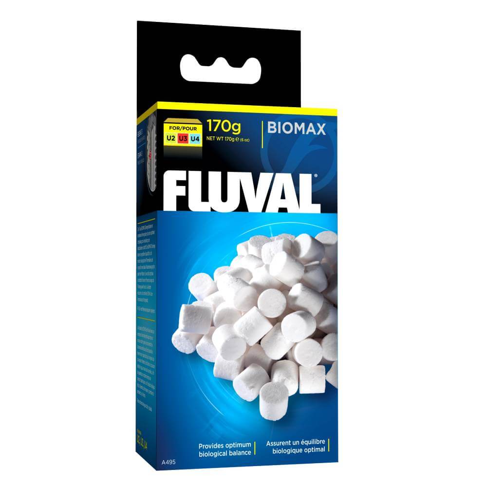 Fluval Biomax 170g grows beneficial bacteria for efficient aquarium filtration.