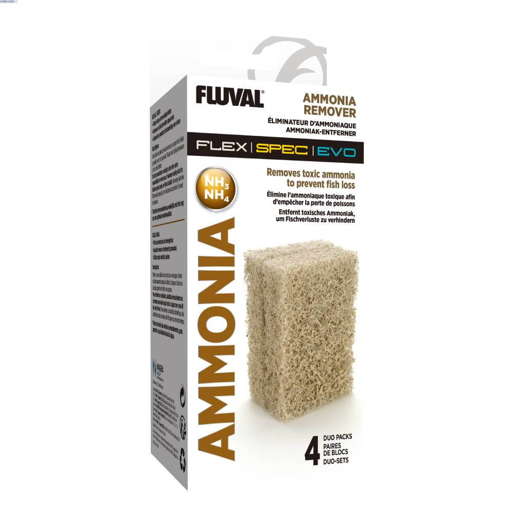 Fluval Ammonia Remover Foam Insert Block with chemical filter media, by Fluval.