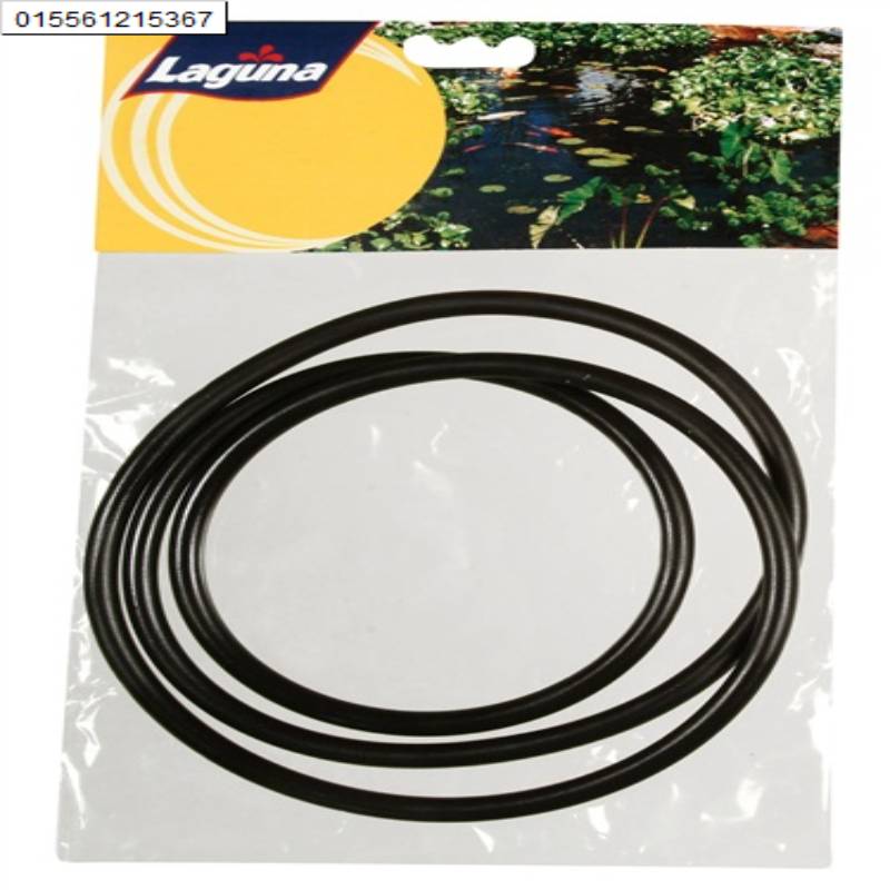 Three Fluval Laguna O-Ring Lid Seals for Pressure-Flo 8000/12000 in pond-themed packaging.
