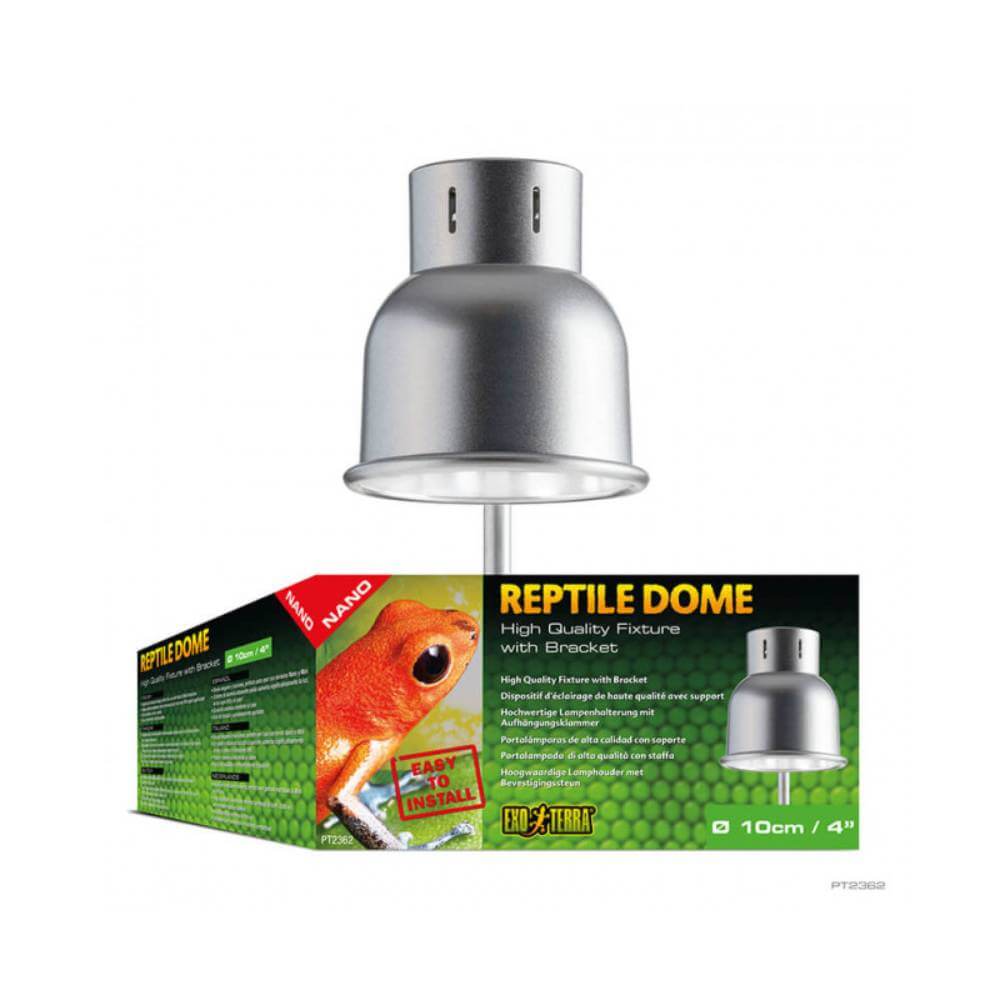 Exo Terra Reptile Dome Nano. Aluminium Dome Fixture with Bracket