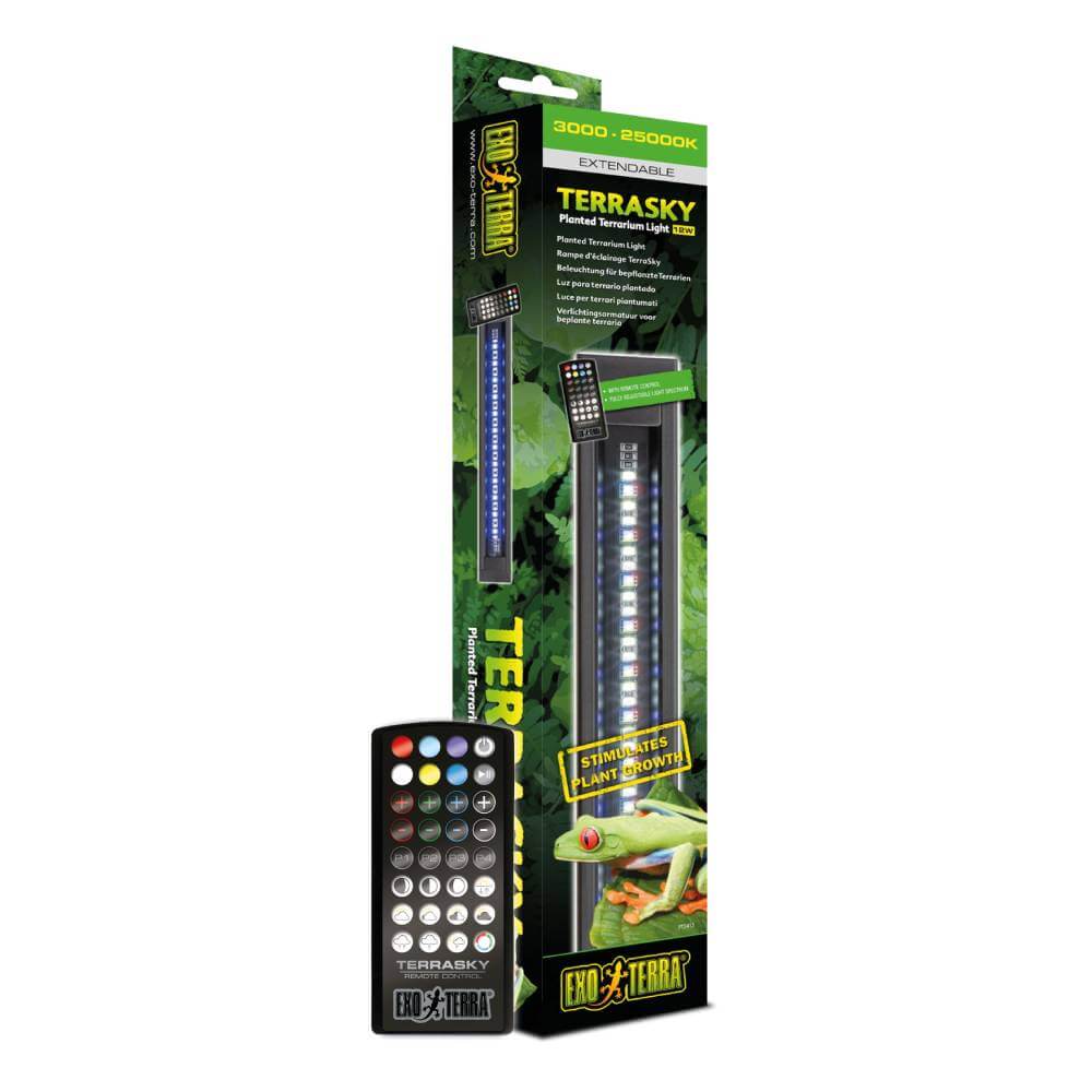 Exo Terra TerraSky Planted Terrarium Light by Exo Terra, shown in packaging.