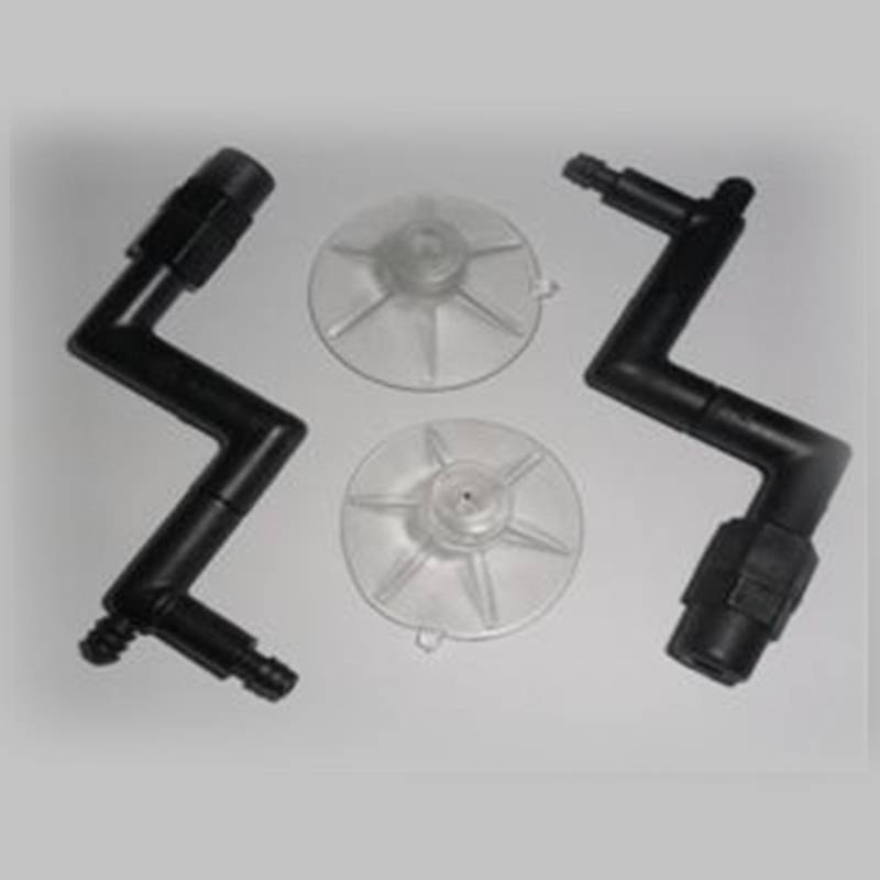 Fluval Exo Terra Monsoon Nozzles (2pk) and two clear suction cups on a gray background.