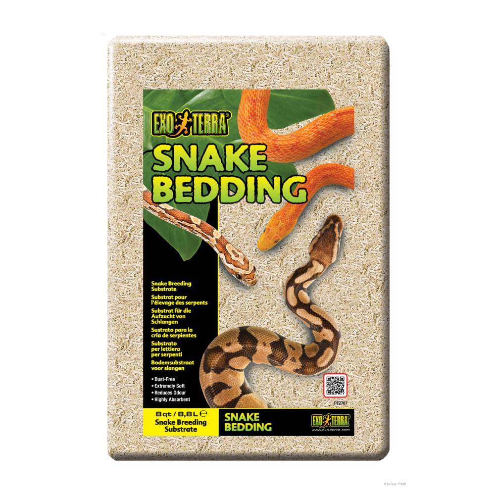 Exo Terra Snake Bedding 8.8 Ltr—biodegradable substrate for snakes.