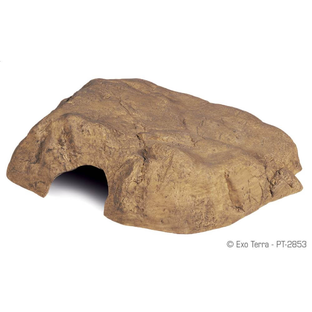 Exo Terra Natural Look Reptile Hiding Cave Large: single-entrance hideout for reptiles.