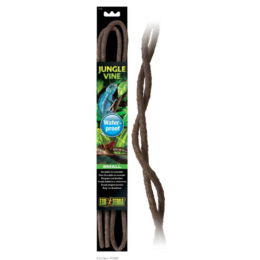 Exo Terra Jungle Vine Small provides a textured vine for arboreal reptiles' 3D habitat.