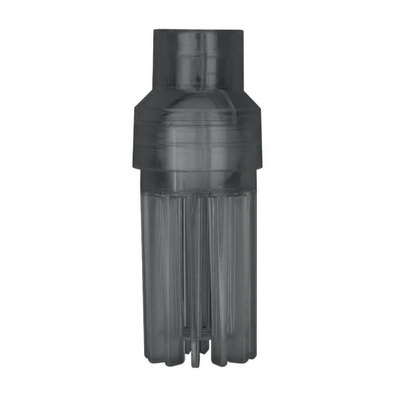 Fluval Intake Strainer for 104-407 canister filters; clear plastic with vertical ridges.