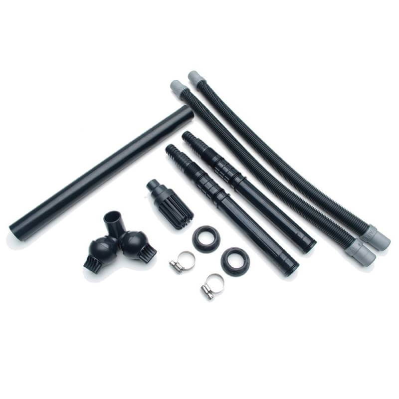 Fluval Through Tank Connection Kit Black by Fluval on a white background.