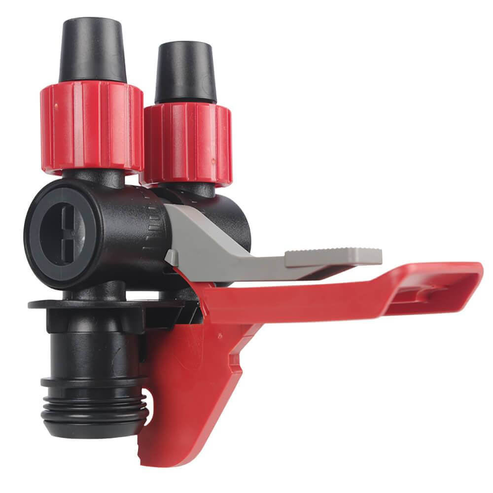 Fluval X07 Aqua Stop Valve by Fluval: black/red, two knobs, lever handle, replacement valve.