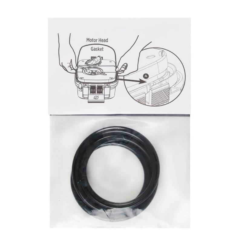 Fluval Motor Head Gasket for 305/405, 306/406, 307/407 Filters with installation guide.