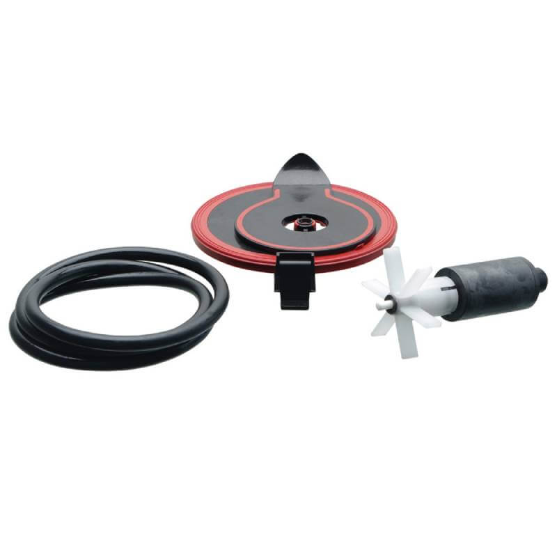 Fluval 306 Motor Head Maintenance Kit by Fluval shown with impeller, gasket, and O-ring.