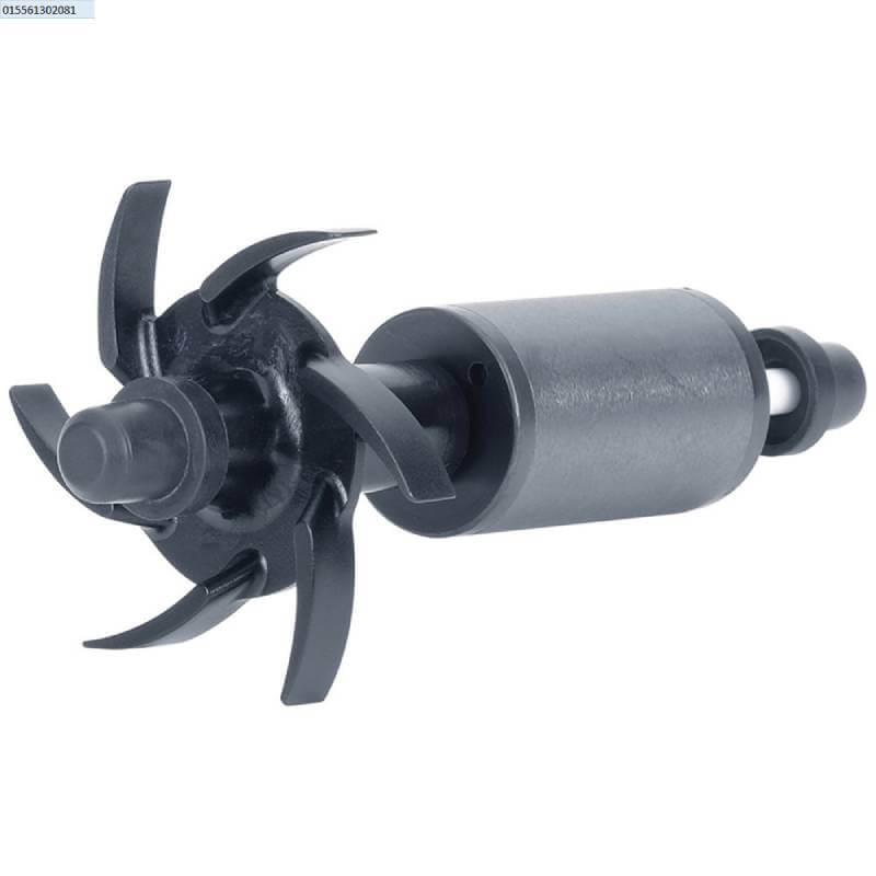 Fluval FX4 Magnetic Impeller Assembly by Fluval, black plastic with curved blades, white background.