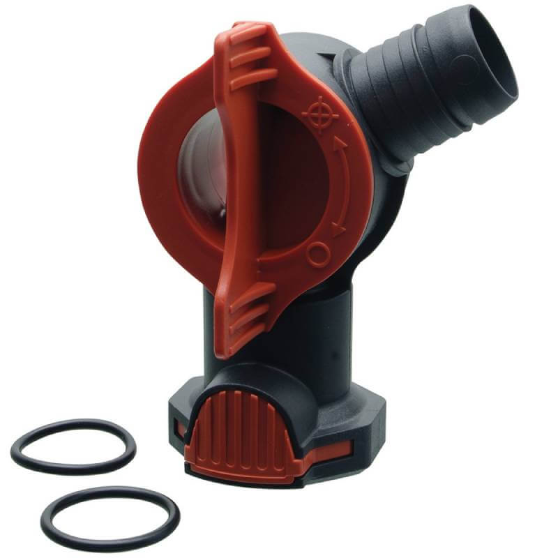 Fluval FX5 Aqua Stop Valve, also fits FX6, for canister filter maintenance.