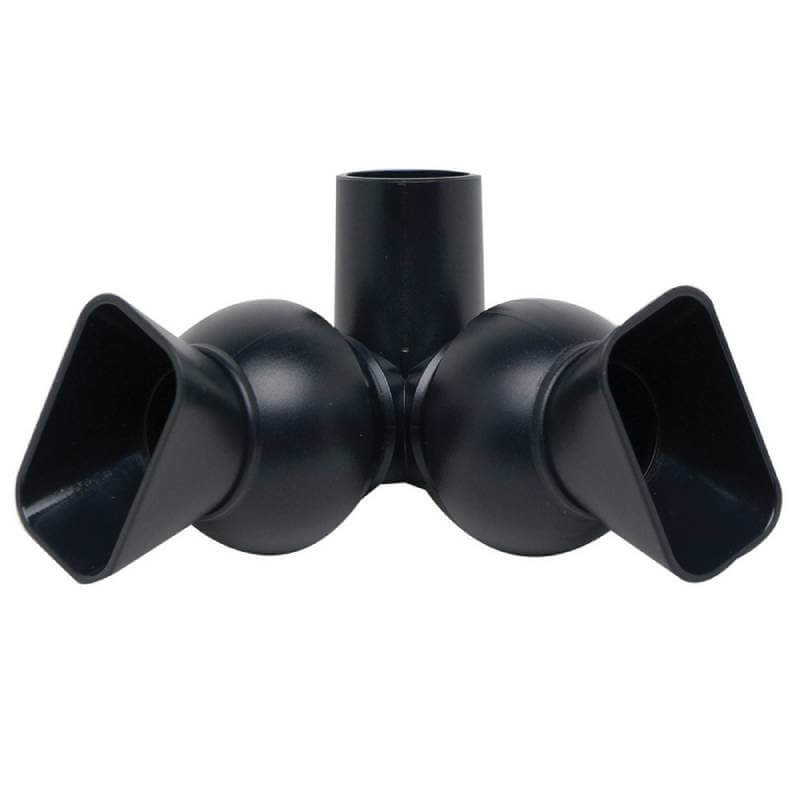 Fluval FX5/FX6 Output Nozzle by Fluval with dual angled rectangular outlets for filters.