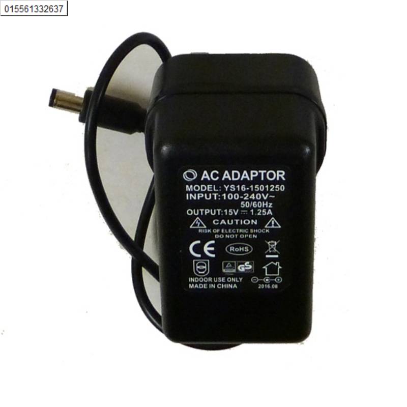 Black AC adaptor for all Roma LED Aquariums labeled with Fluval and safety specifications.