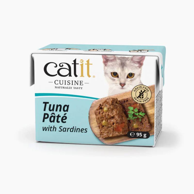 Catit Cuisine Tuna Pate 95g—grain-free cat food with natural ingredients from Catit.
