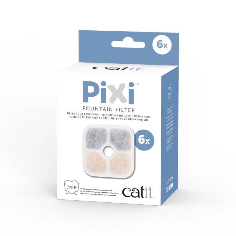 Catit Pixi Fountain Cartridge 6 Pack by Catit for cat drinking fountains.