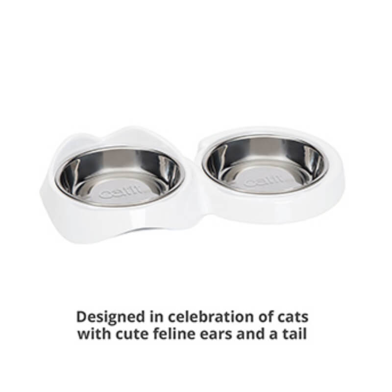 Catit Pixi Double Dish White-Pet n Pony-Catit