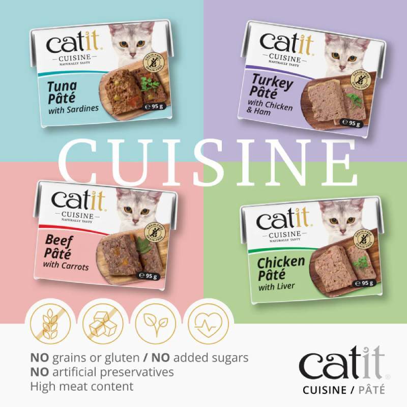 Catit Cuisine Pate Variety 12x95g-Pet n Pony-Catit
