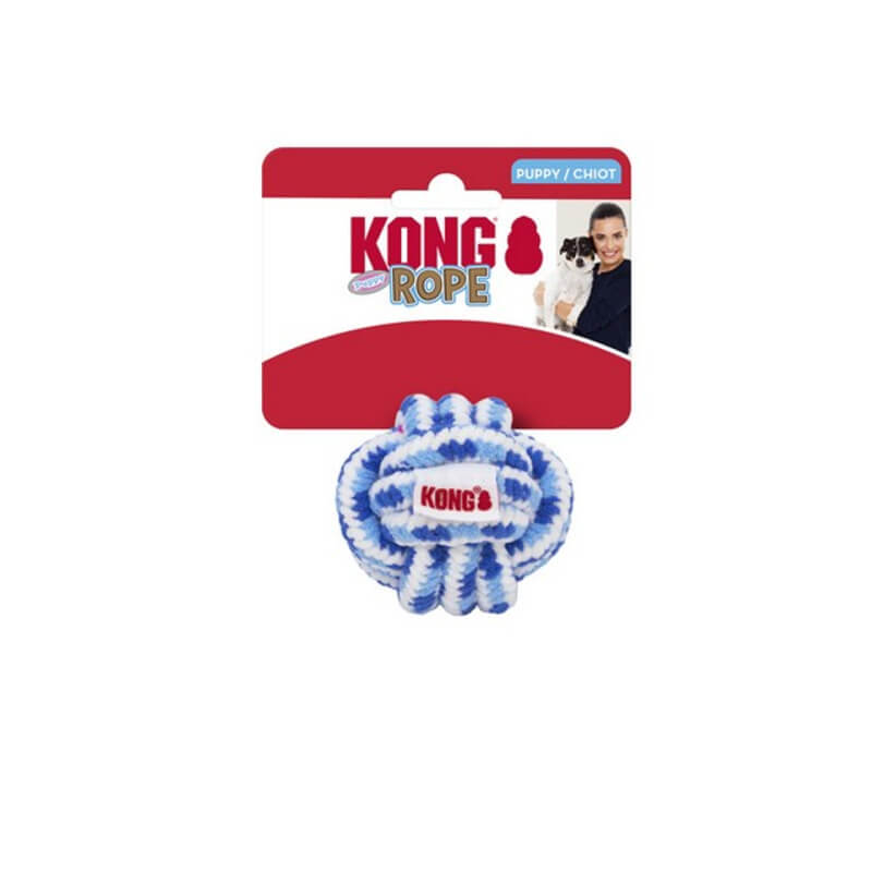 KONG Rope Ball Puppy Assorted Small by KONG, a durable chew toy for puppies.