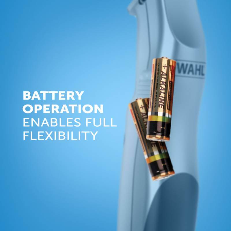 Wahl Battery Pet Trimmer offers battery-powered flexibility for easy pet grooming.
