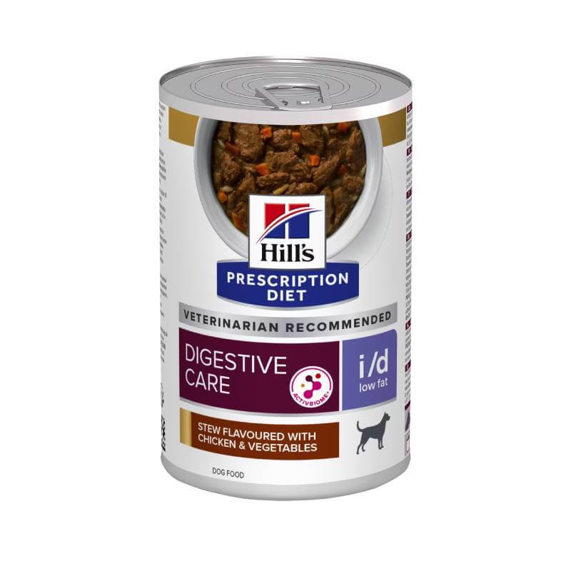 Hills Prescription Diet I/D Canine Low Fat Stew 12x354g Chicken &amp; Vegetables