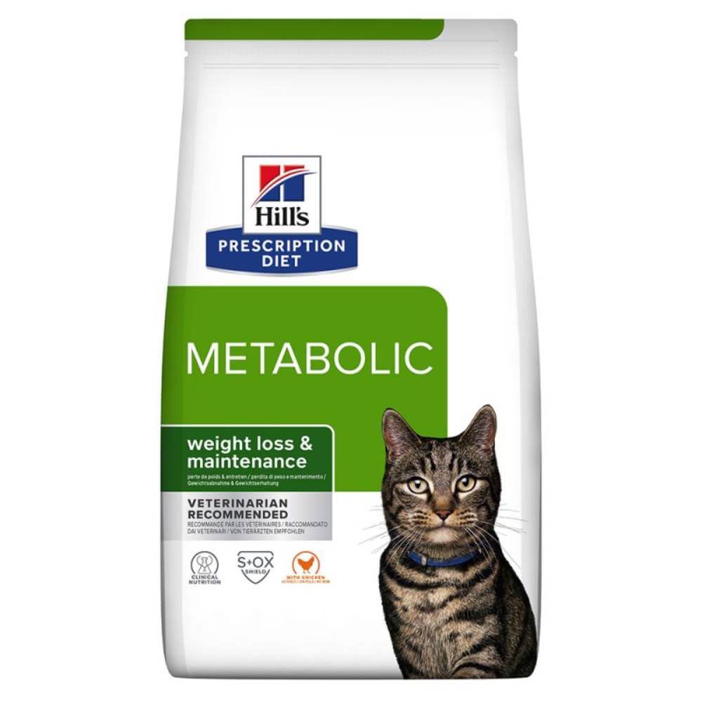 Hills Feline Metabolic Weight Loss &amp; Maintenance Prescription Diet Cat Food.
