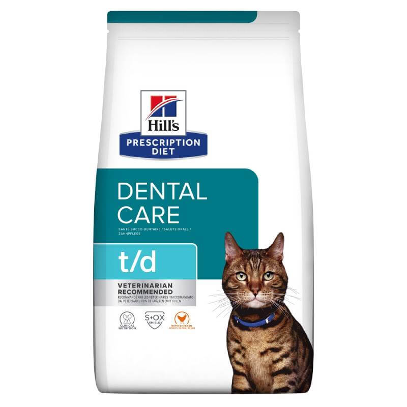 Hills Prescription Diet T/D Feline Dental Health-Pet n Pony-Hills