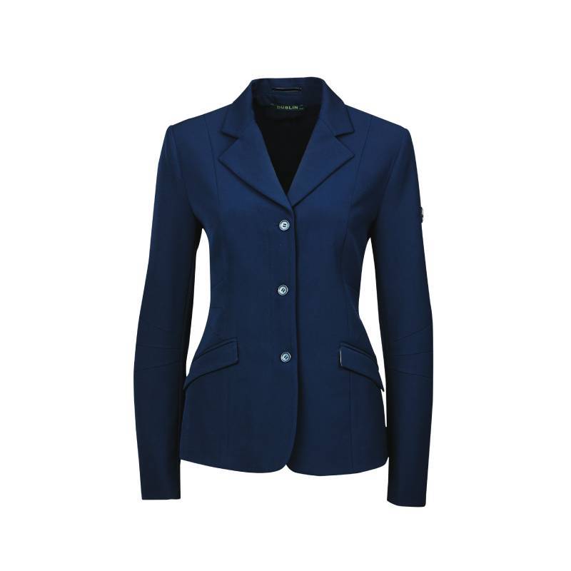 Dublin Casey Tailored Jacket Navy Adults: stretch fabric, 3 buttons, 2 front pockets.