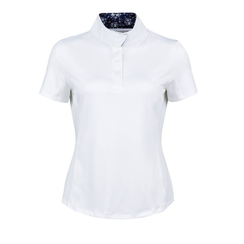 Dublin Ria Short Sleeve Competition Shirt White/Navy Adults