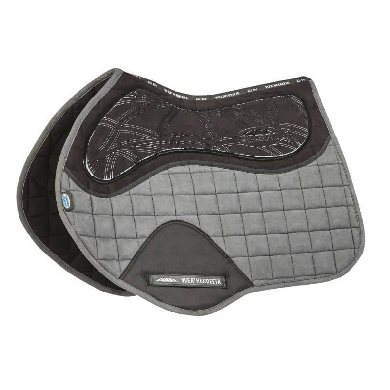 Weatherbeeta Ultra Grip Jump Saddle Pad Grey Full