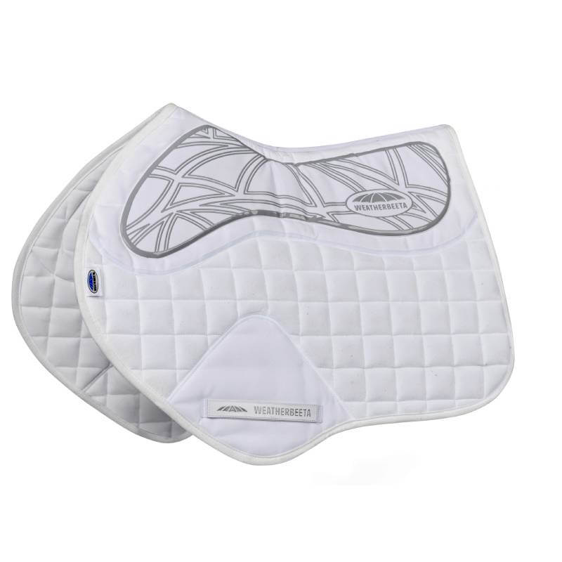 Weatherbeeta Ultra Grip Jump Saddle Pad White Full