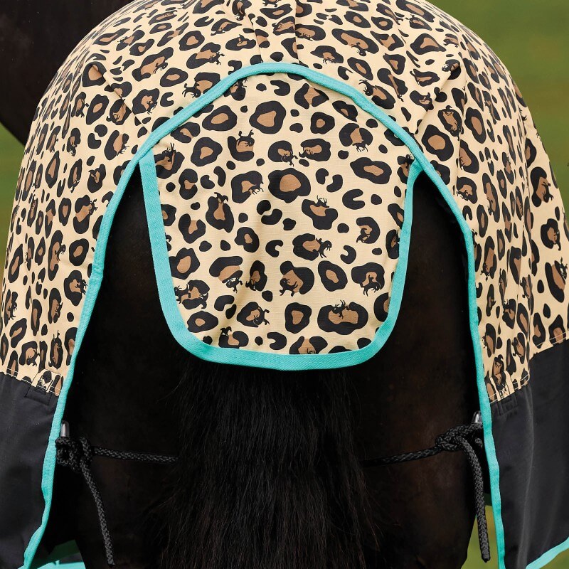 Saxon Defiant 600D Standard Neck Medium Weight Turnout Rug 200G Leopard Print