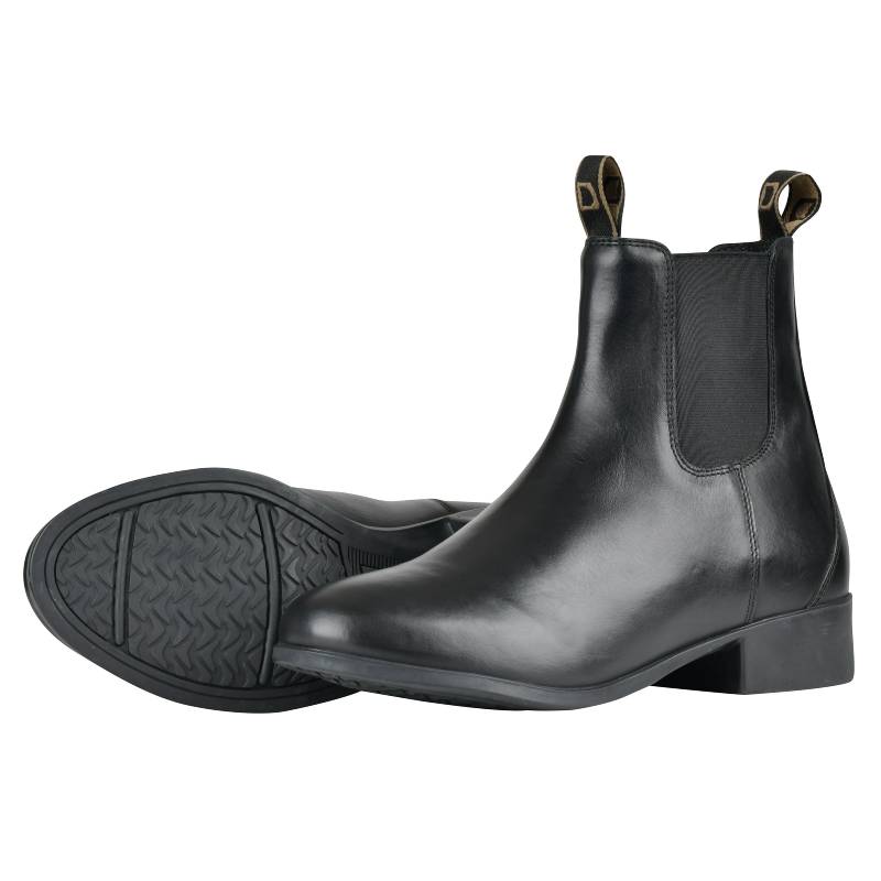 Dublin Foundation Jodhpur Boots II Black Childs with elastic sides and pull tabs.