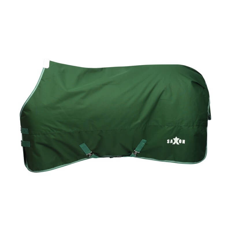 Saxon Defiant 1200D Standard Neck Medium Weight Turnout Rug 200g Hunter Green/White