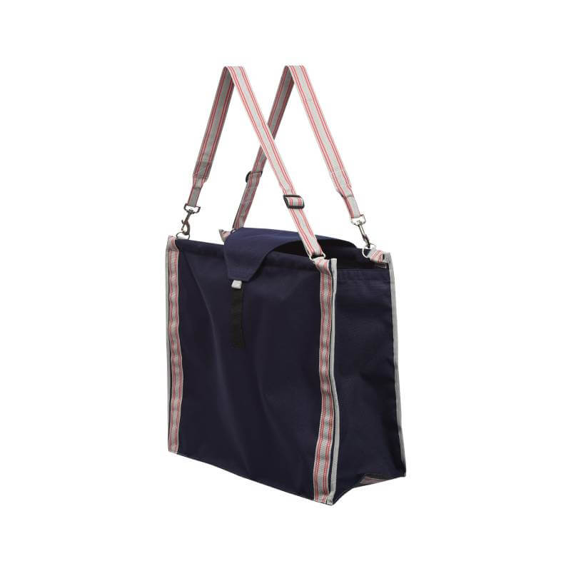 Weatherbeeta Slow Feeder Hay Bag Navy/Silver/Red