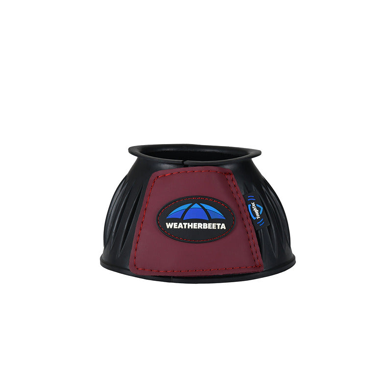 Weatherbeeta Tough-Tec Prime Rubber Bell Boots Black/Burgundy