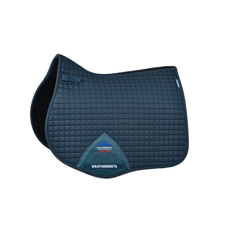 Weatherbeeta Prime Air-Tec All Purpose Saddle Pad in Midnight Teal with corner logo.