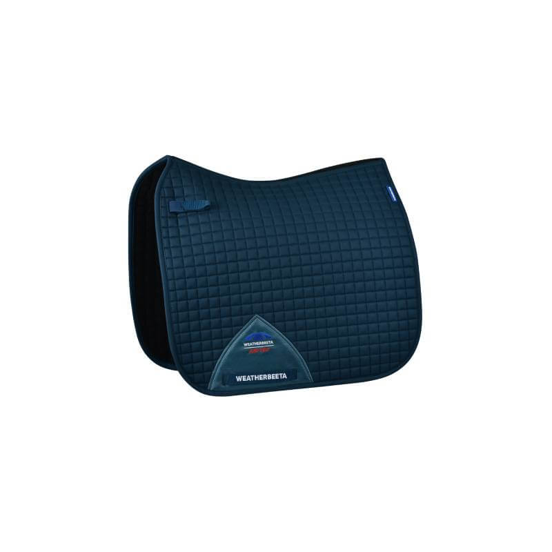 Weatherbeeta Prime Air-Tec Dressage Saddle Pad in Midnight Teal with a breathable quilted design.